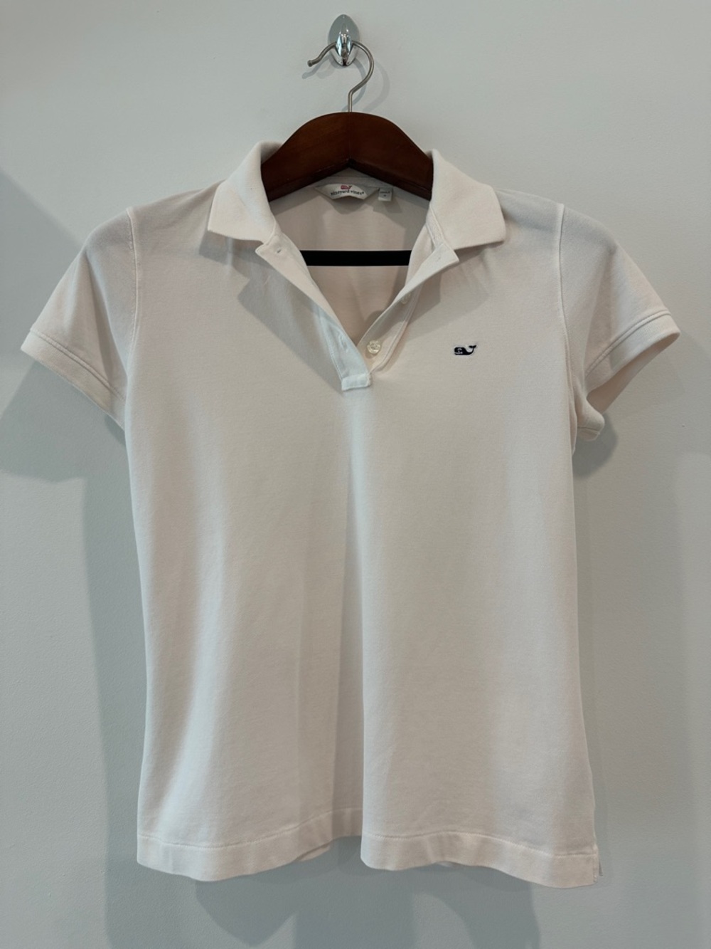 Vineyard Vines Light Pink Short-Sleeve Polo Crop Top